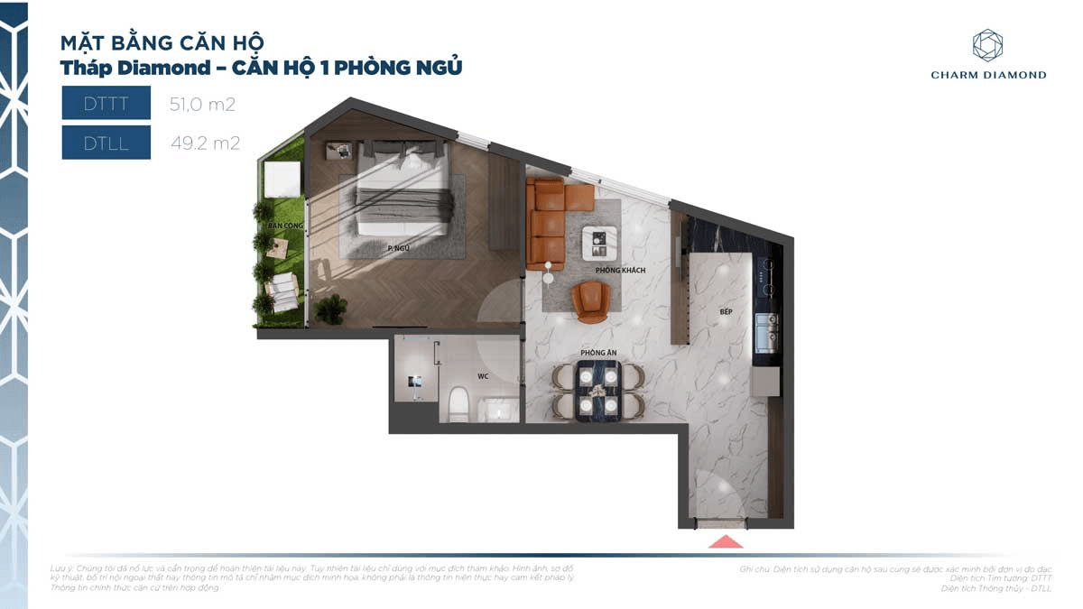 Căn hộ Charm Diamond Vincom Dĩ An - Chủ đầu tư Charm Group