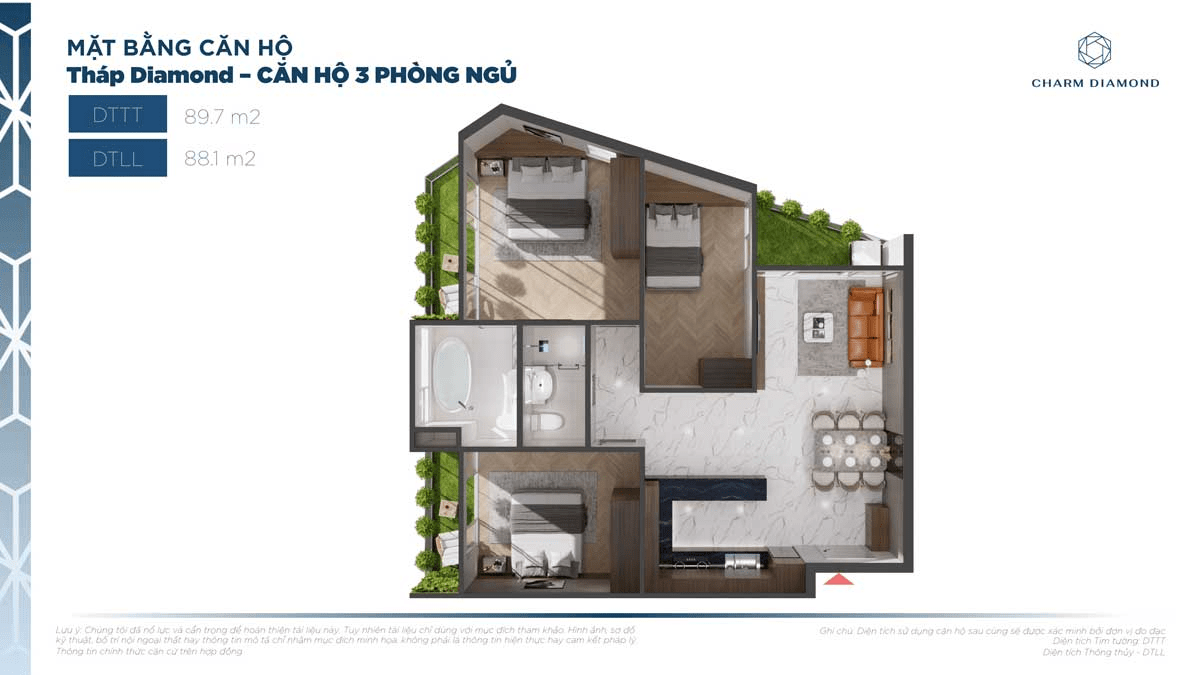  Căn hộ Charm Diamond Vincom Dĩ An - Chủ đầu tư Charm Group