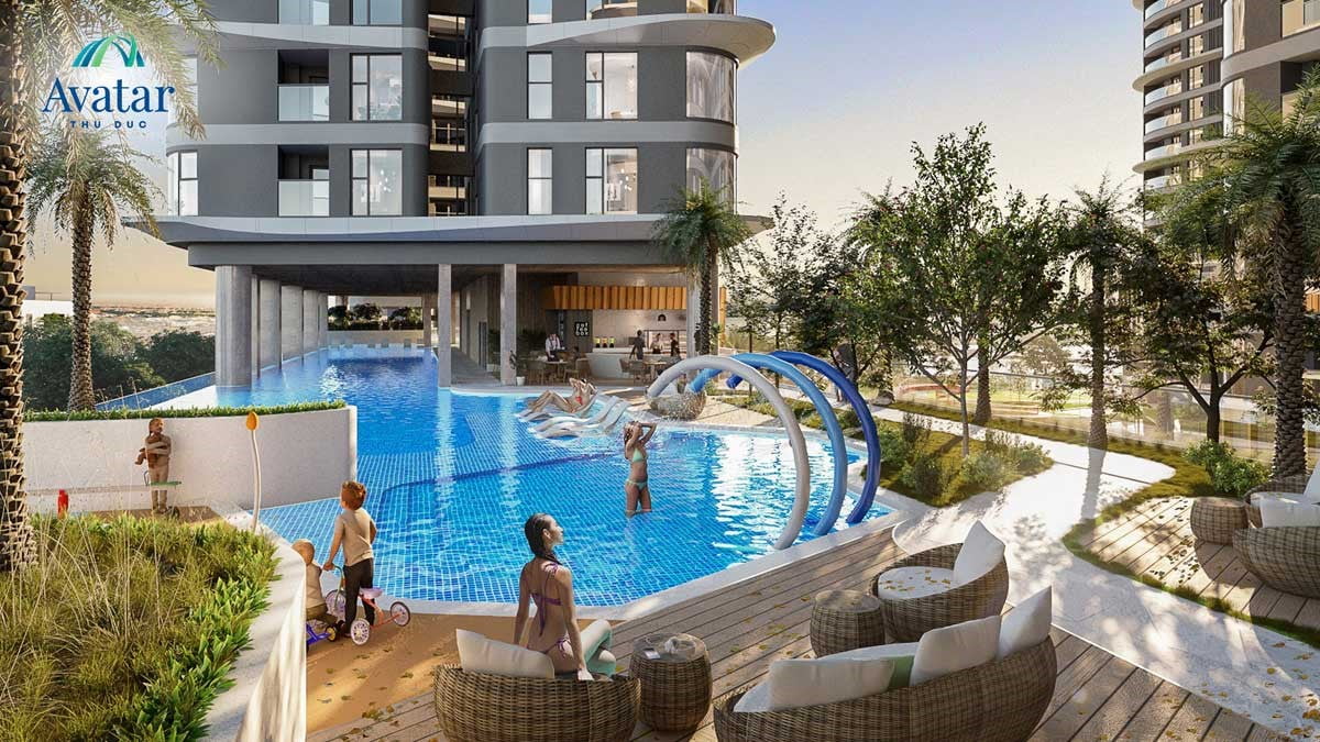 Tiện ích hồ bơi tại dự án Avatar Thu Duc