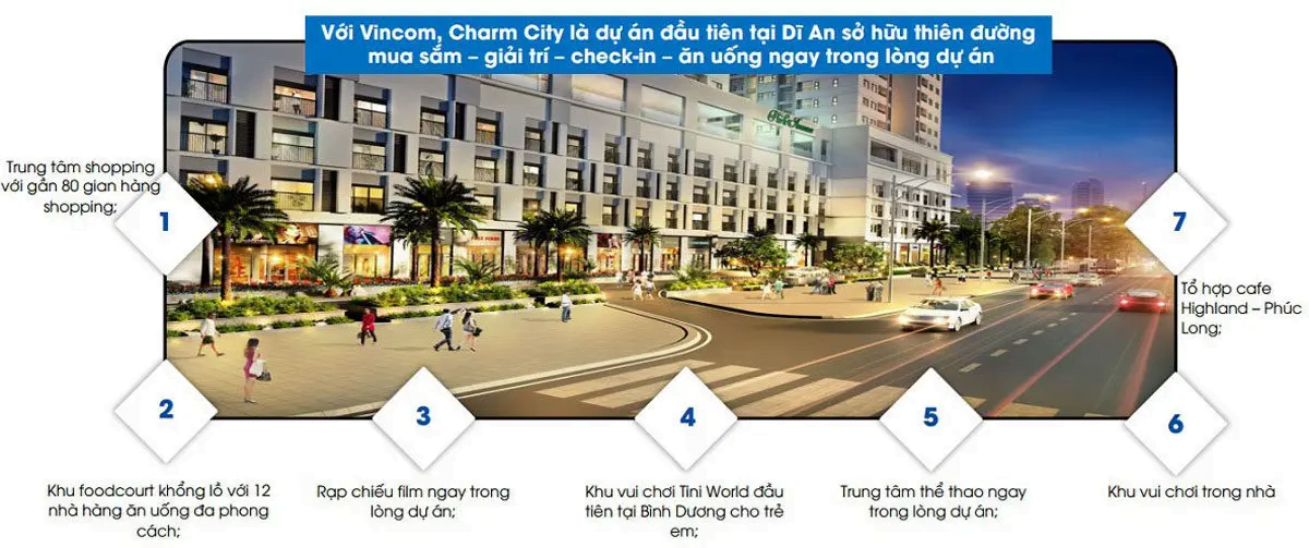  Căn hộ Charm Diamond Vincom Dĩ An - Chủ đầu tư Charm Group