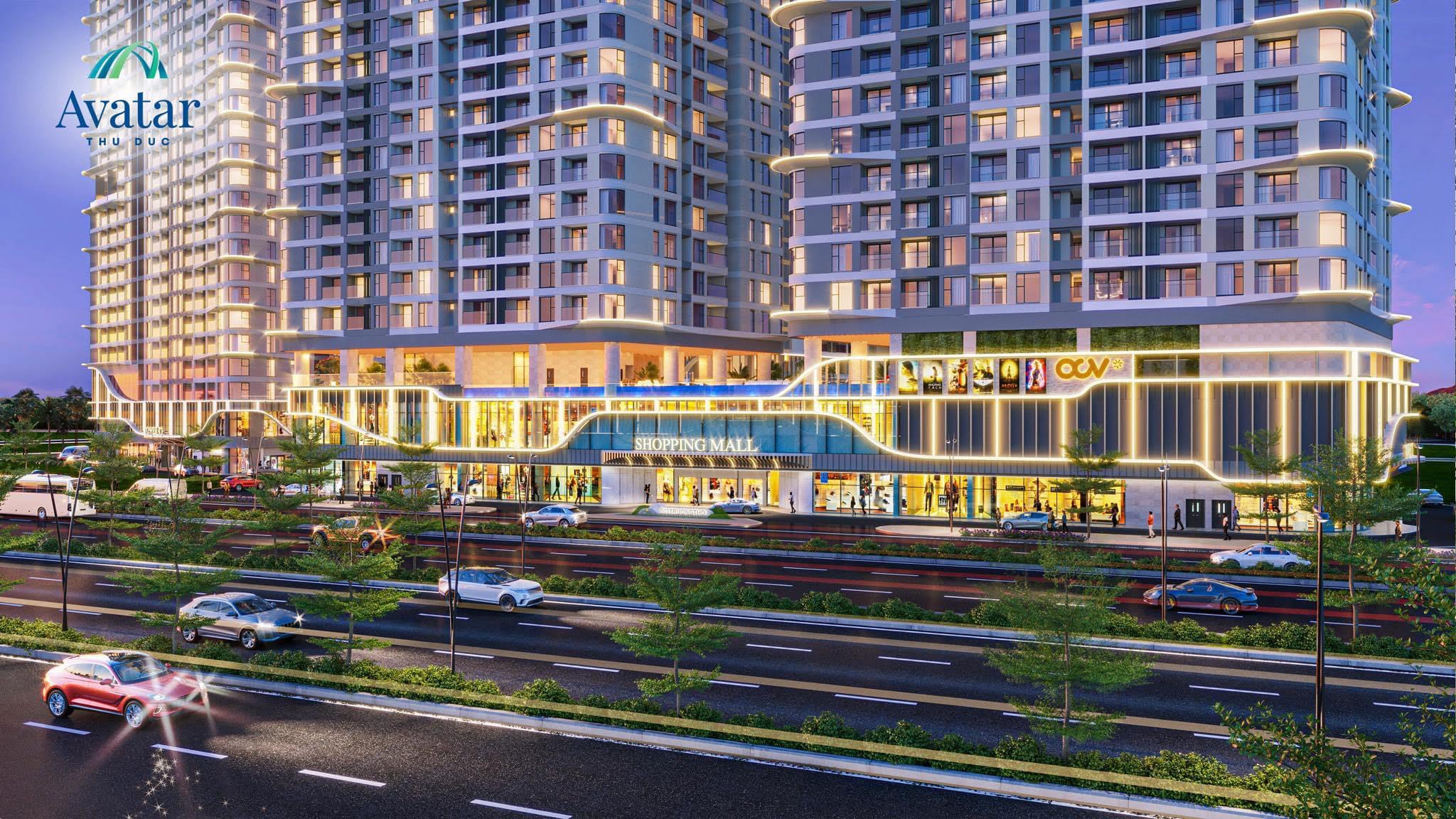 Trung tâm thương mại khối đế 5 tầng tại dự án avatar thu duc