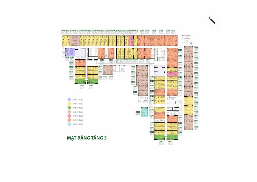 Mặt bằng tầng dự án Picity Sky Park