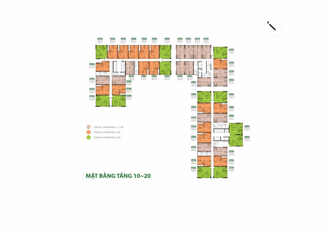 Mặt bằng tầng dự án Picity Sky Park