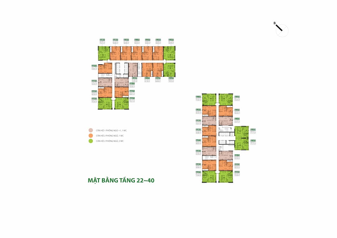 Mặt bằng tầng dự án Picity Sky Park