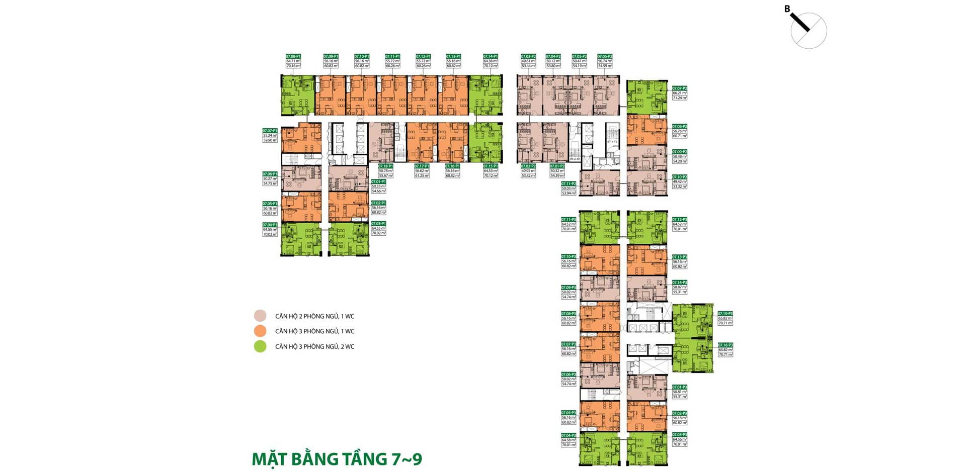 Mặt bằng tầng dự án Picity Sky Park