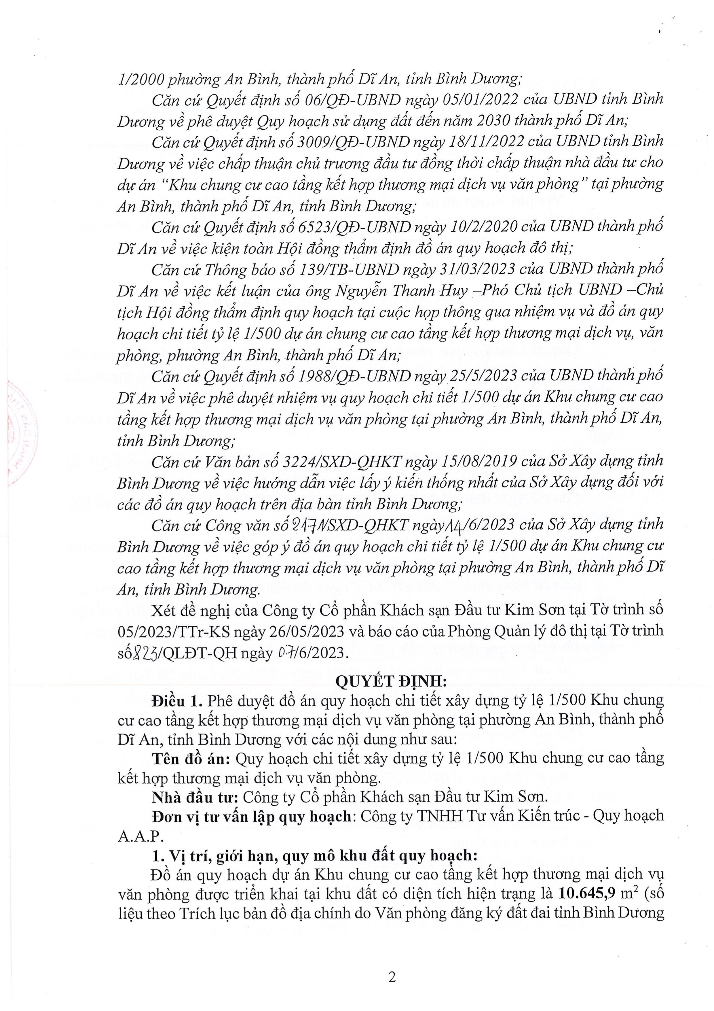 QĐ 1/500 dự án Picity Sky Park