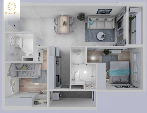 Dự án Charm City - Căn hộ cao cấp tại Dĩ An, Bình Dương