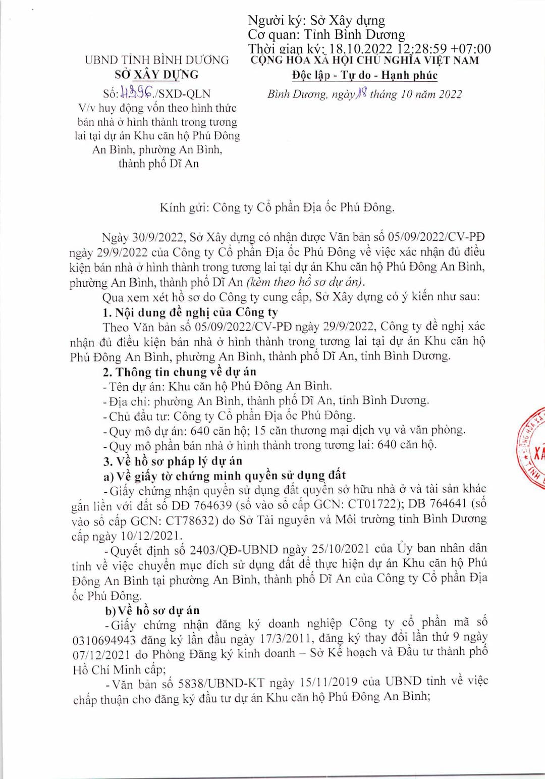 Pháp lý Căn hộ Phú Đông Sky Garden