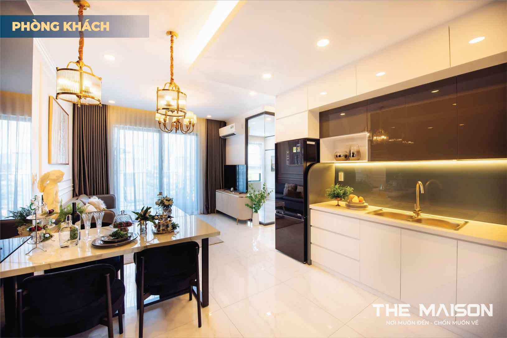 căn hộ mẫu 3 phòng ngủ The Maison