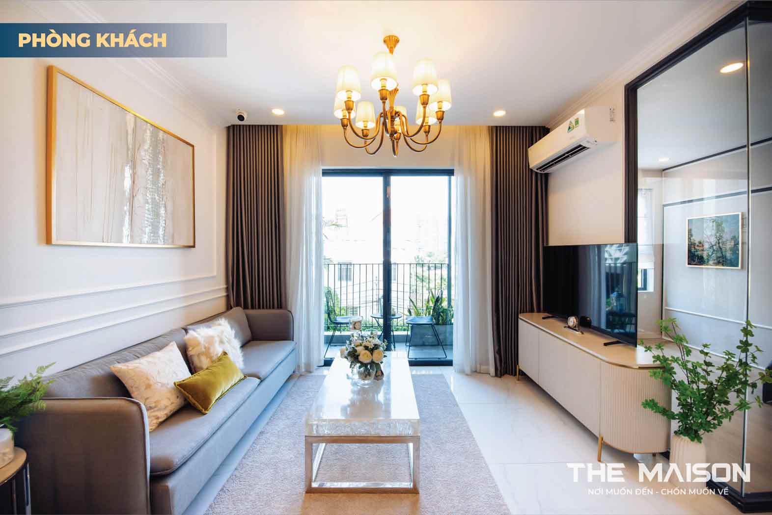 căn hộ mẫu 3 phòng ngủ The Maison