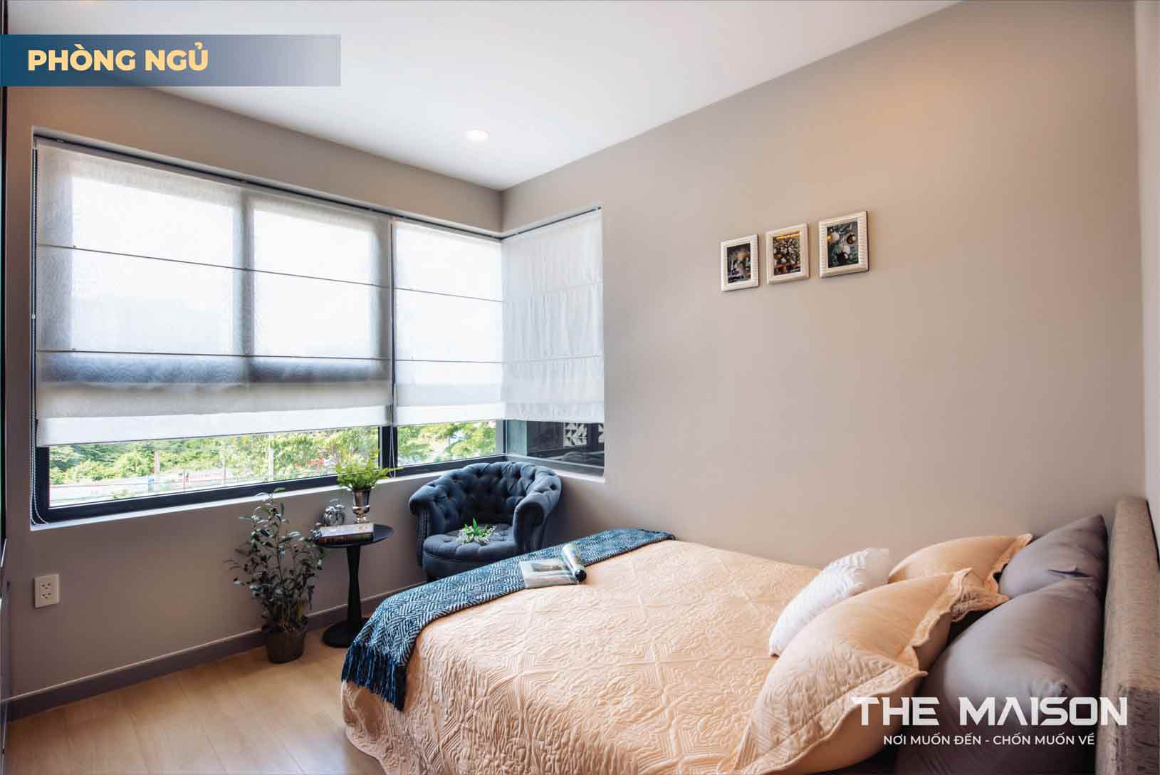 căn hộ mẫu 3 phòng ngủ The Maison
