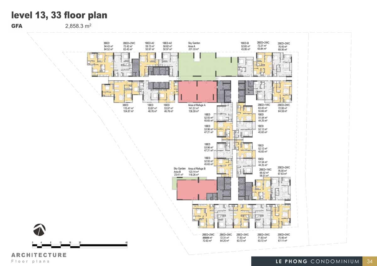 Mặt bằng tầng The Emerald Golf View 9