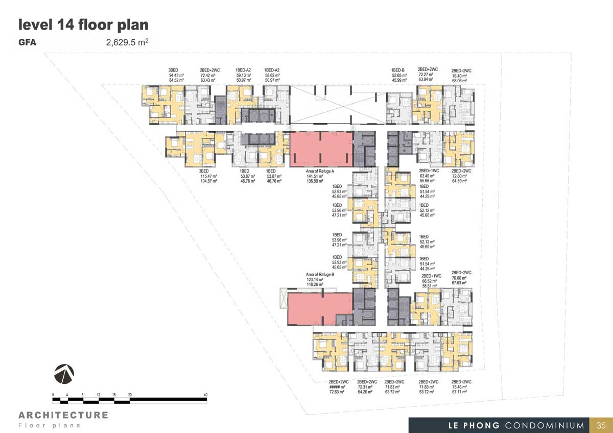 Mặt bằng tầng The Emerald Golf View 8