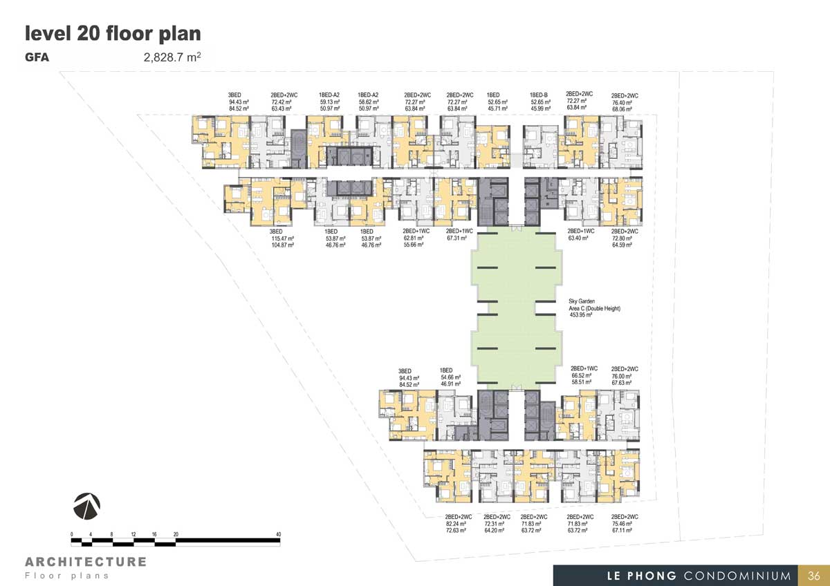Mặt bằng tầng The Emerald Golf View 7