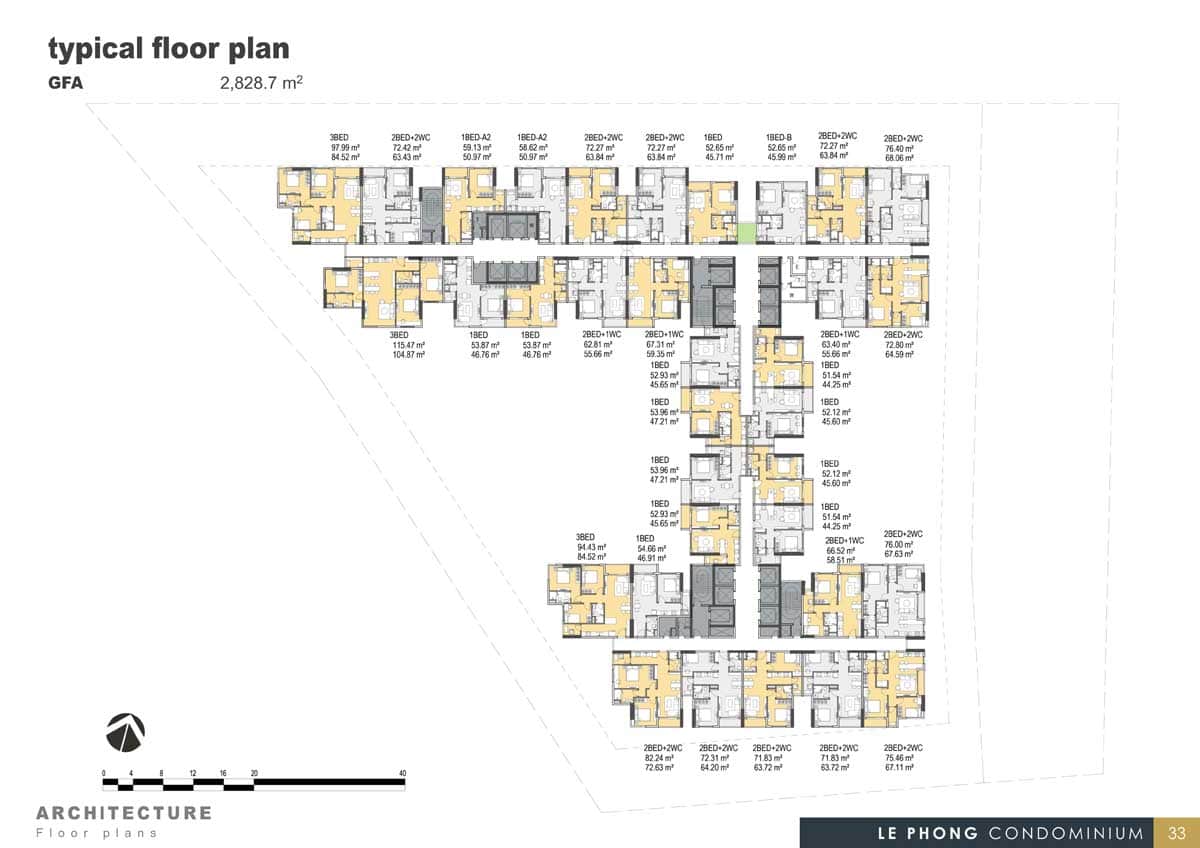 Mặt bằng tầng The Emerald Golf View 4