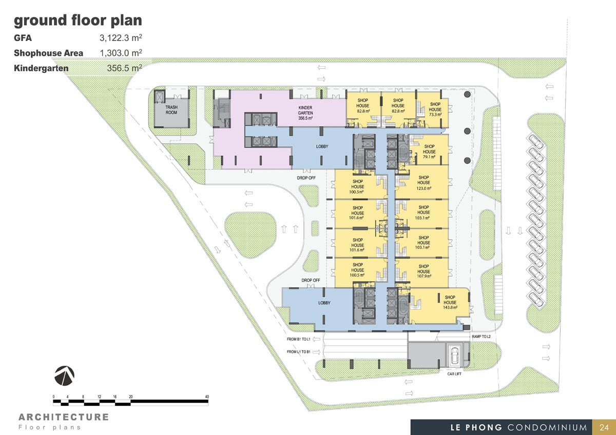 Mặt bằng tầng The Emerald Golf View 3