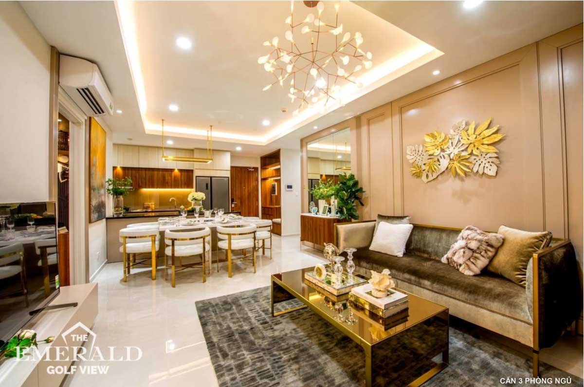 Căn hộ 3 phòng ngủ The Emerald Golf View 2