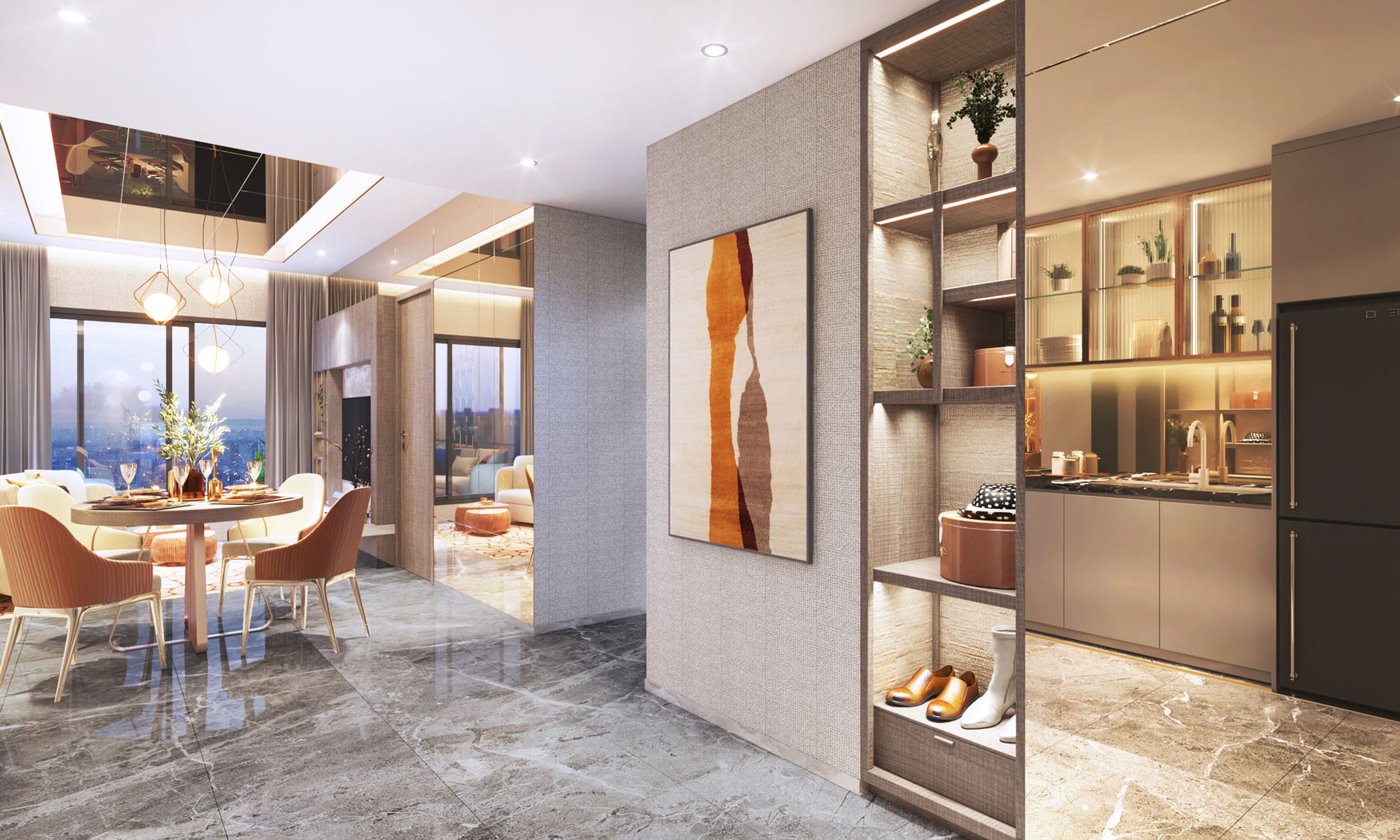 Căn hộ mẫu Picity Sky Park 2