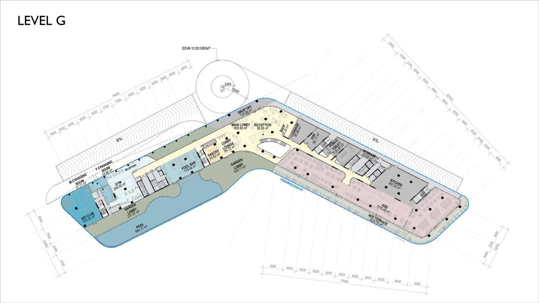 Mặt bằng tầng Ixora Ho Tram