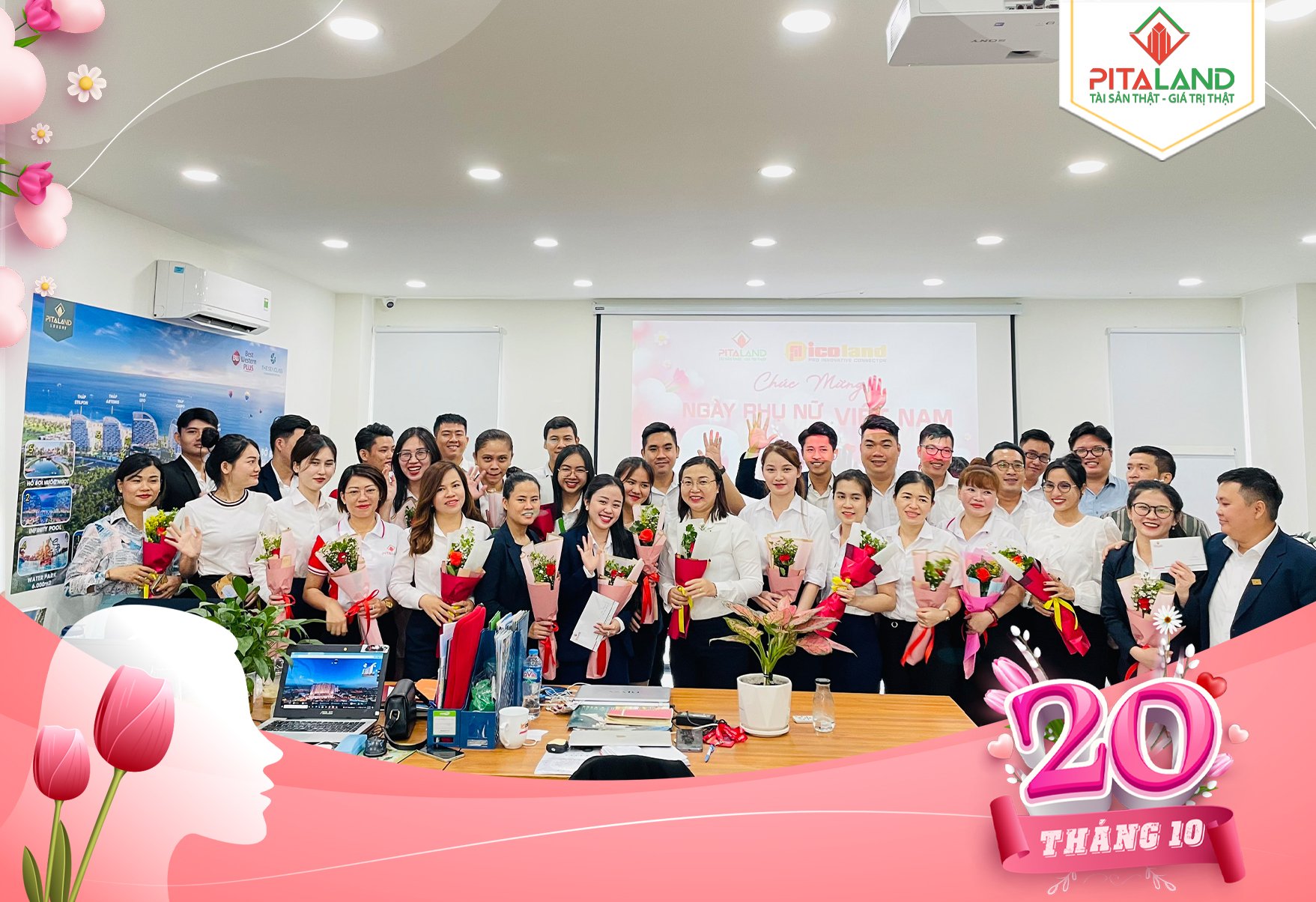 Pitaland mừng ngày phụ nữ việt nam 20 tháng 10