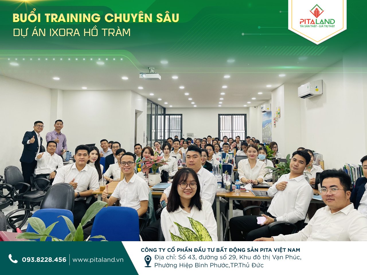 PITALAND TRAINING DỰ ÁN IXORA HỒ TRÀM