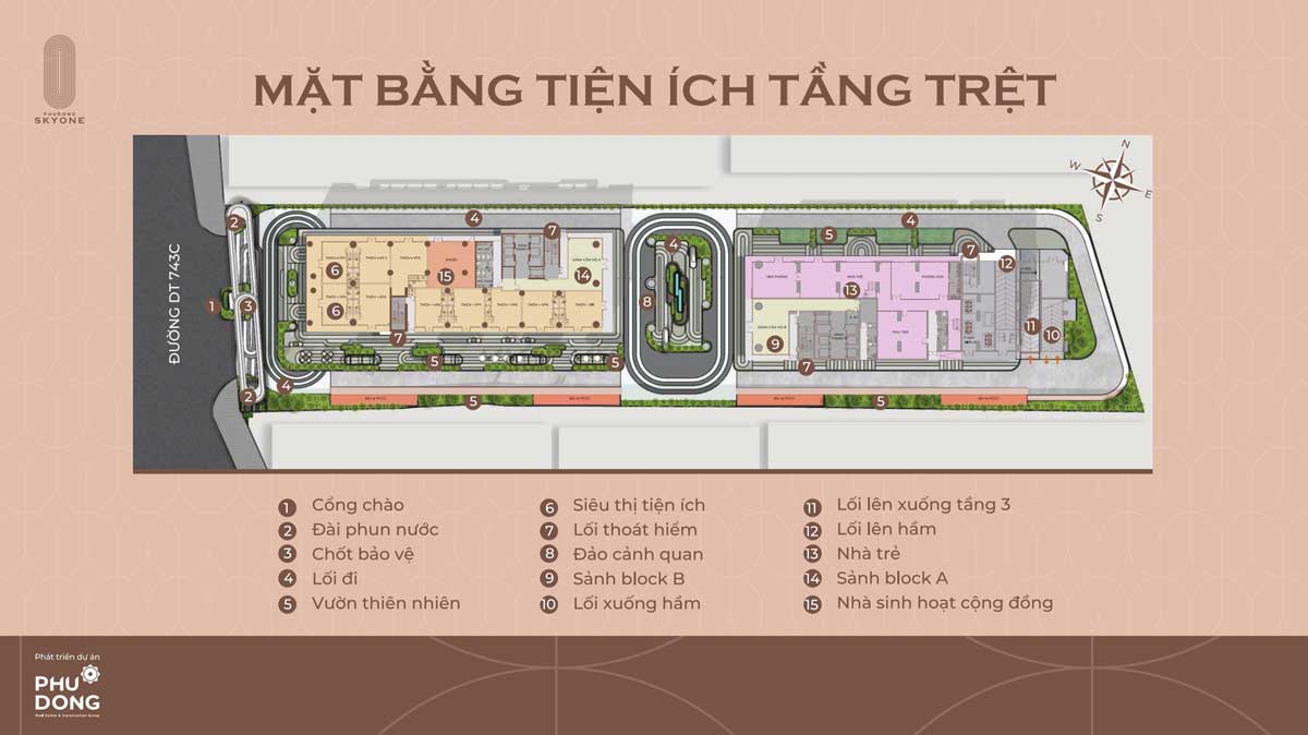 Mặt bằng tầng trệt