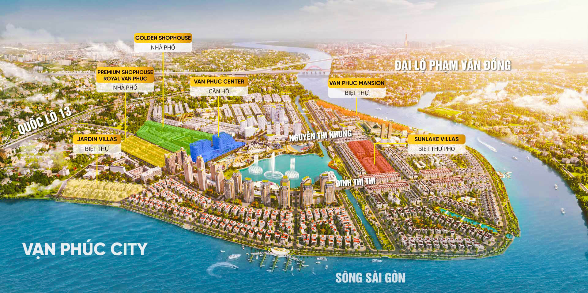 Bản Đồ Tổng Thể Tiện Ích Vạn Phúc City