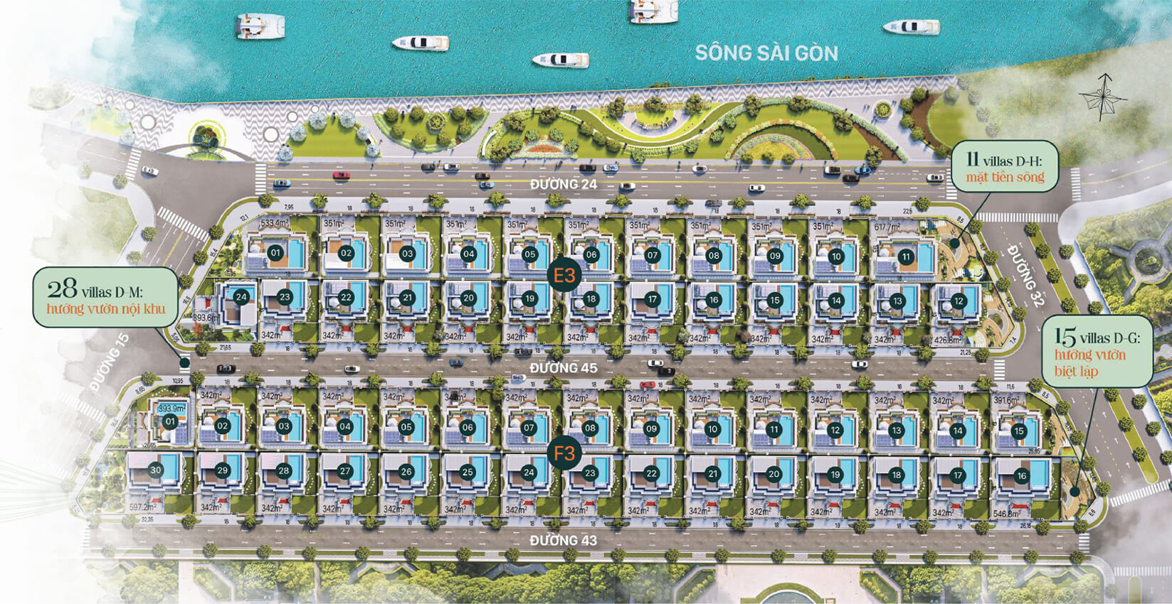 Vị Trí Biệt thự JARDIN VILLAS