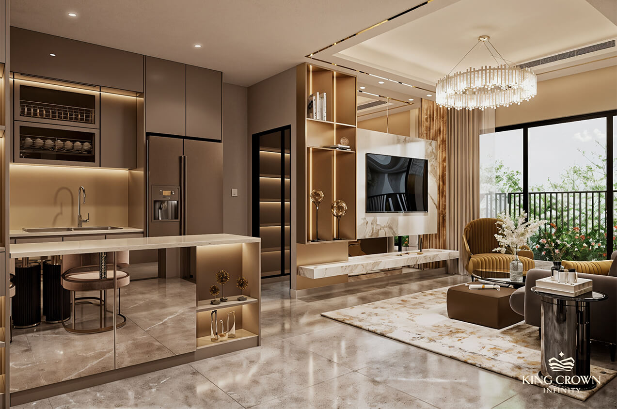 Căn Hộ 2 Phòng Ngủ King Crown Infinity