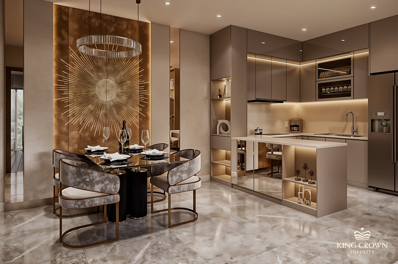Căn Hộ 2 Phòng Ngủ King Crown Infinity