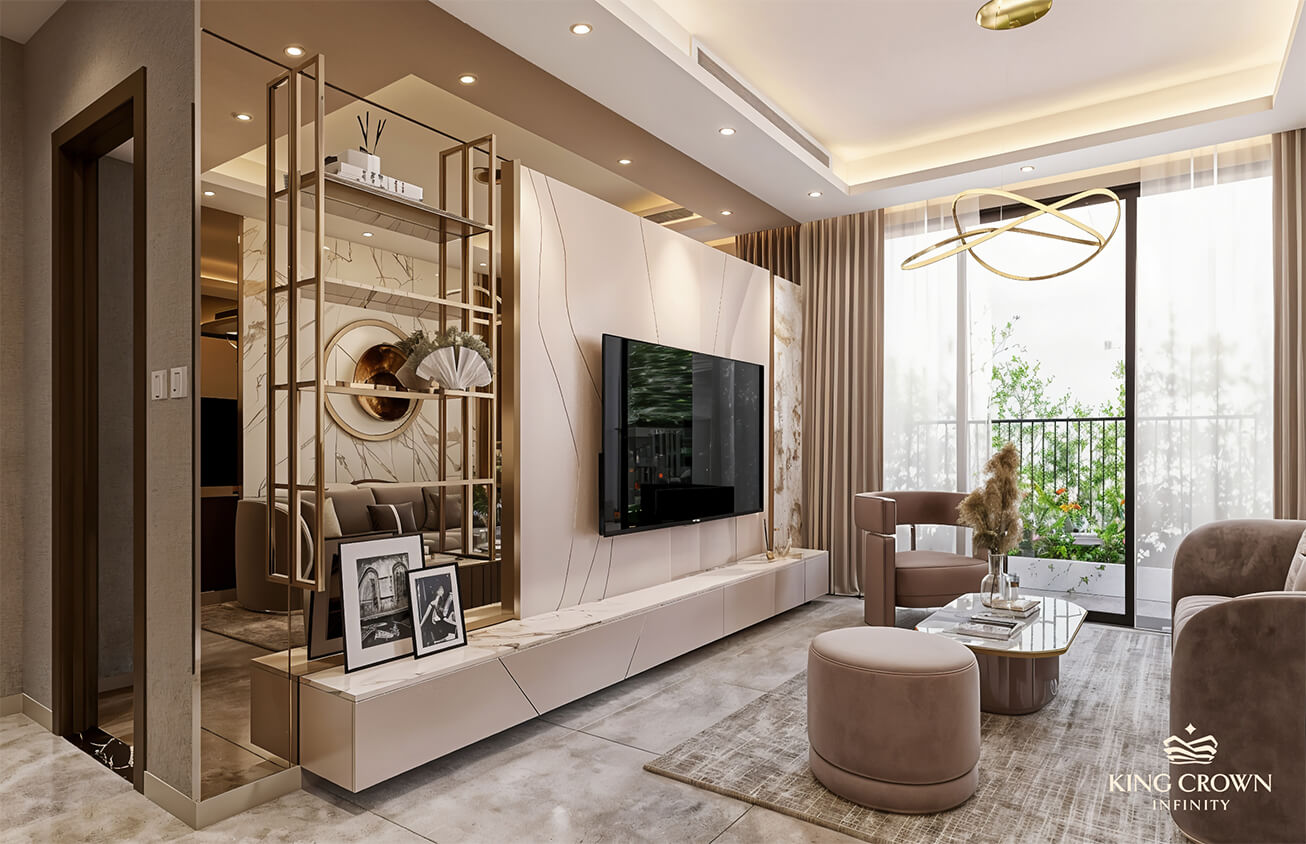 Căn Hộ 2 Phòng Ngủ King Crown Infinity