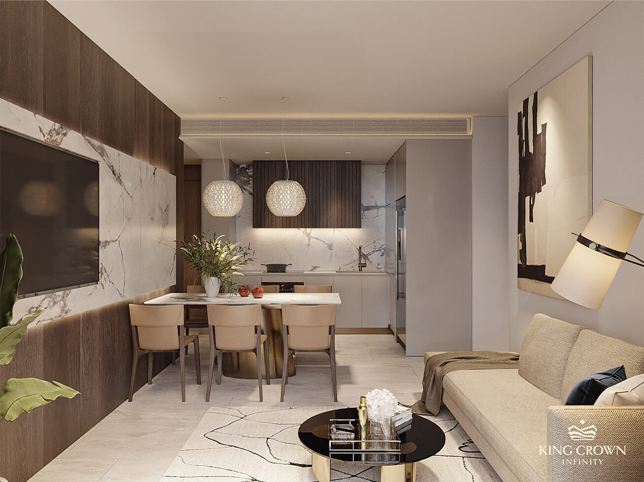 Căn Hộ 3 Phòng Ngủ King Crown Infinity