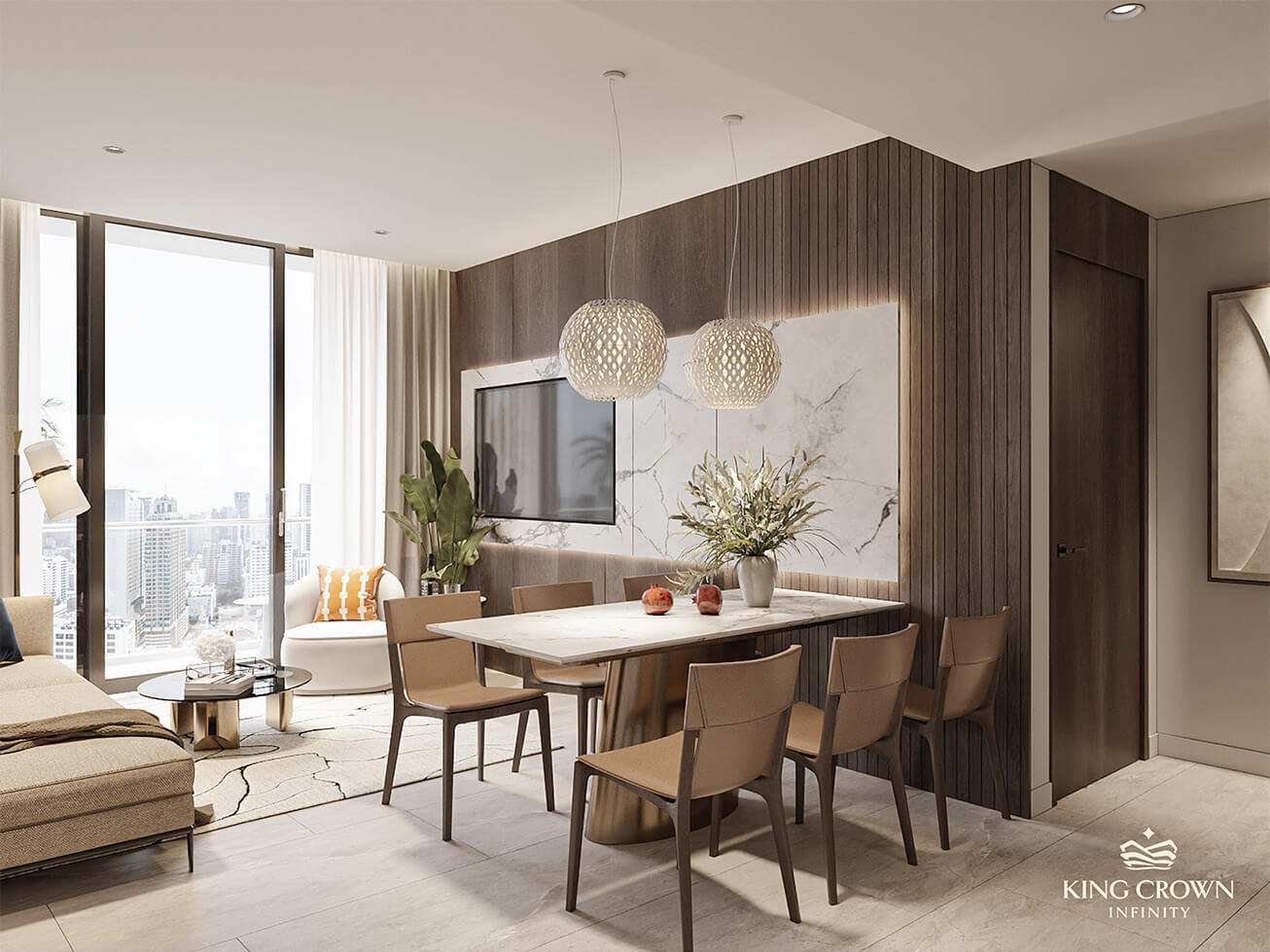 Căn Hộ 3 Phòng Ngủ King Crown Infinity