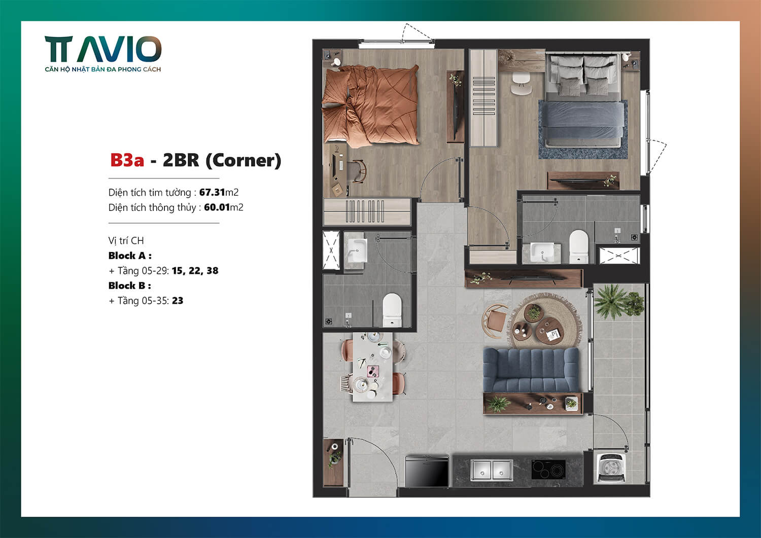 Mặt Bằng Căn Hộ TT AVIO