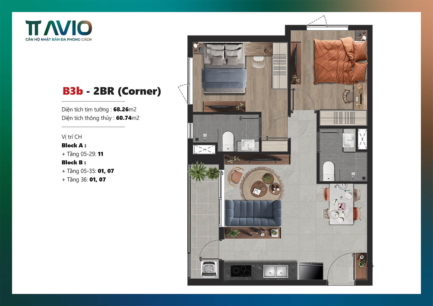 Mặt Bằng Căn Hộ TT AVIO