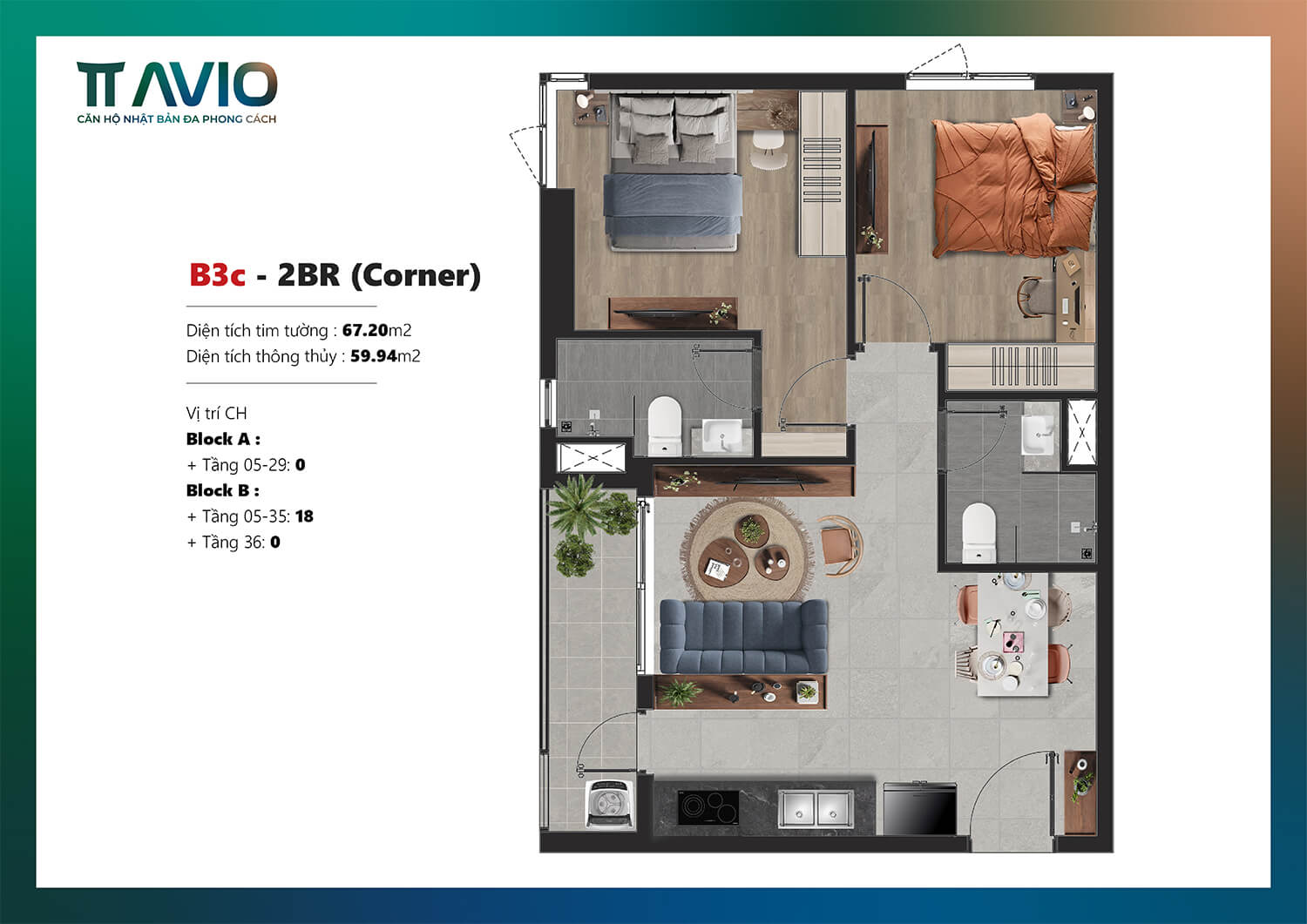 Mặt Bằng Căn Hộ TT AVIO