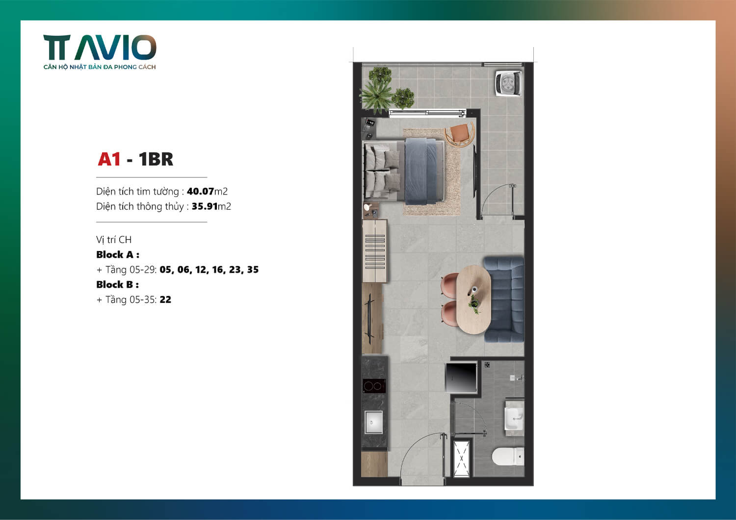 Mặt Bằng Căn Hộ TT AVIO