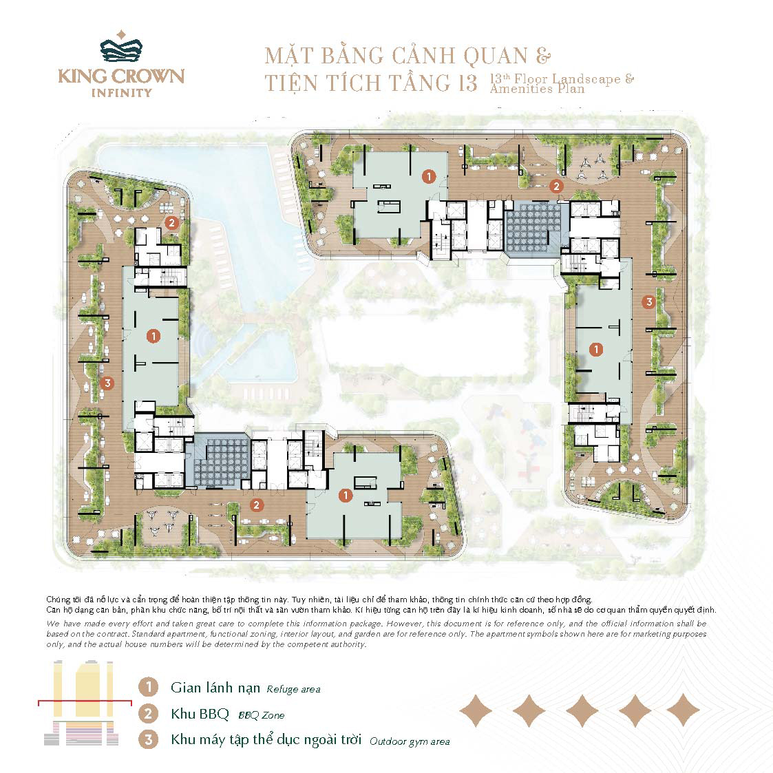 MẶT BẰNG CẢNH QUAN & TIỆN TÍCH TẦNG 13