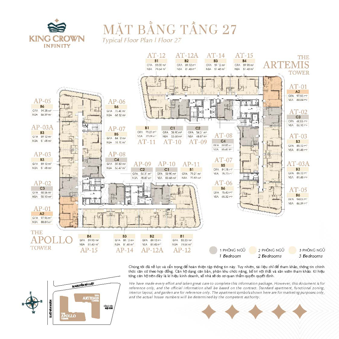 MẶT BẰNG TẦNG 27