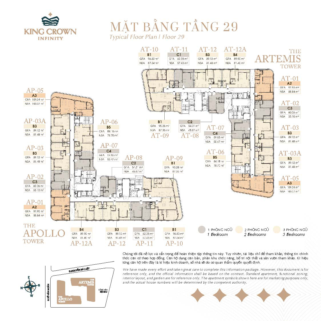 MẶT BẰNG TẦNG 29