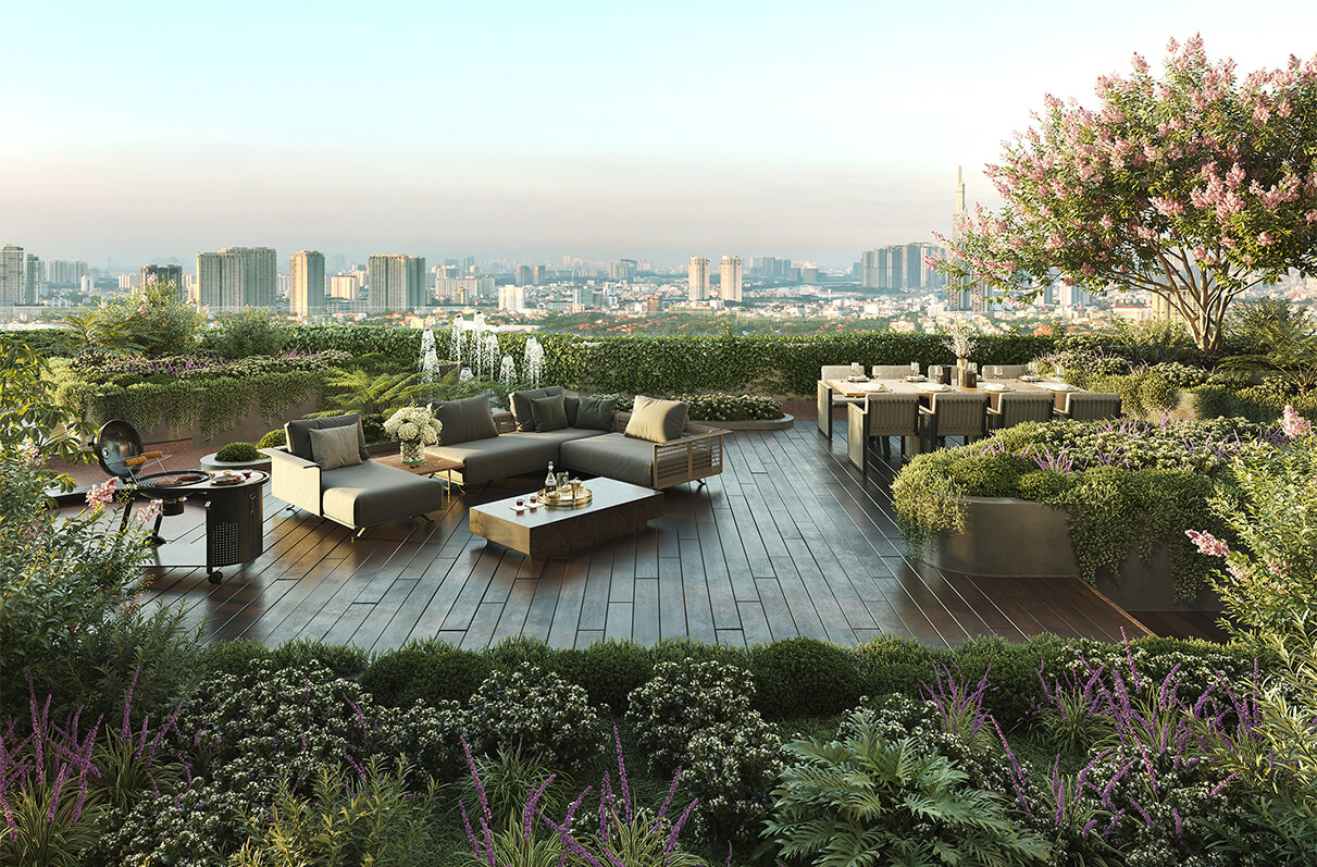 Vườn BBQ - Dự án King Crown Thủ đức