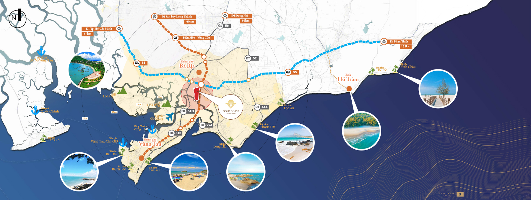 Vị trí chiến lược của Gold Coast Vũng Tàu