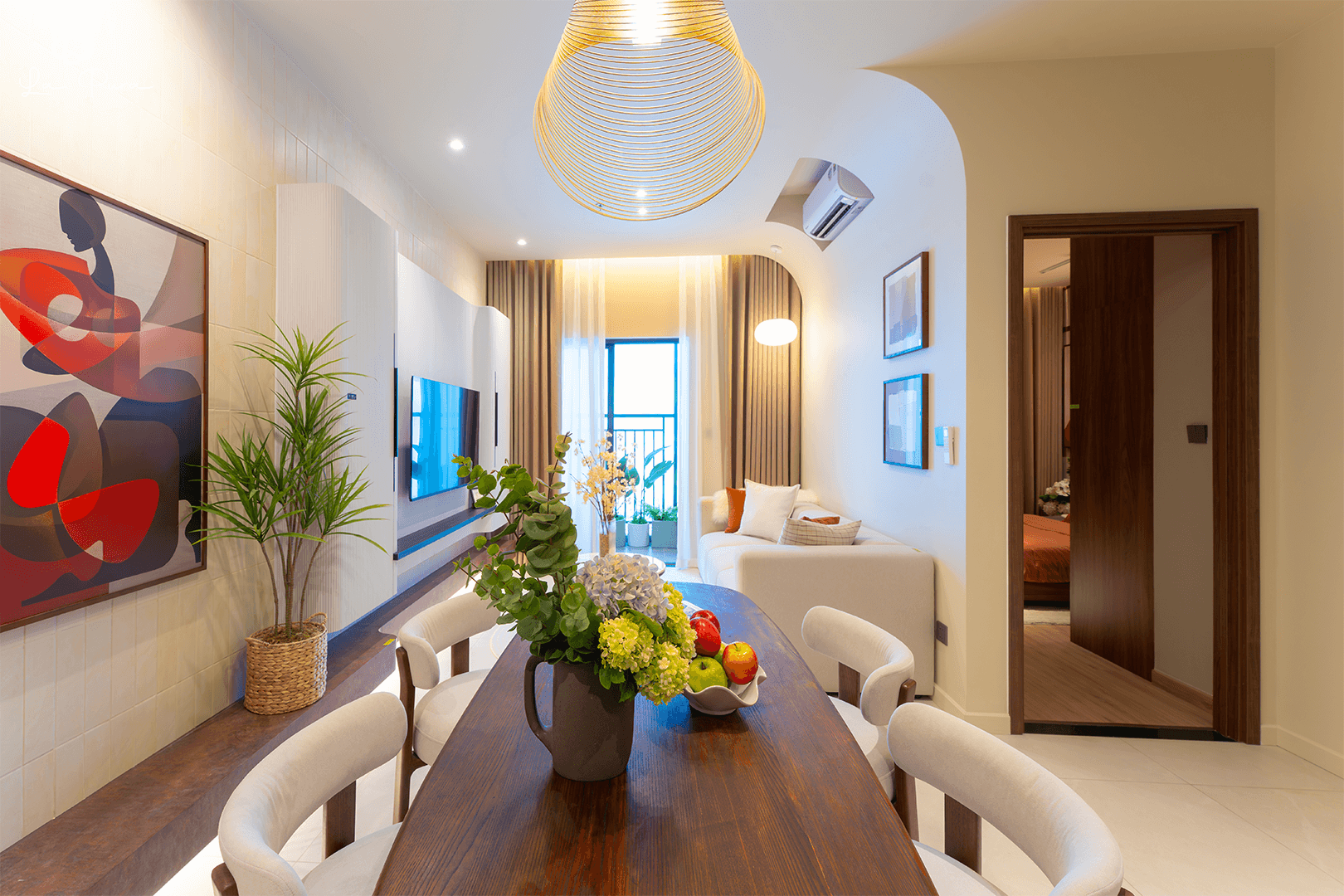 Phòng Khách căn 1PN Dự án LaPura