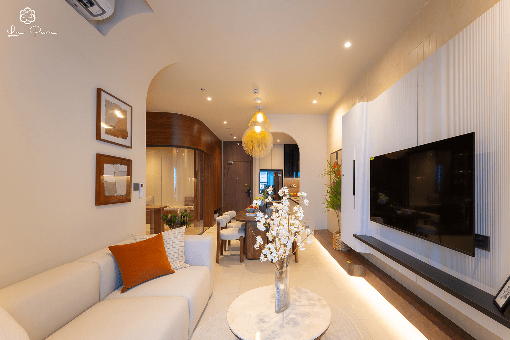 Phòng Khách căn 1PN Dự án LaPura