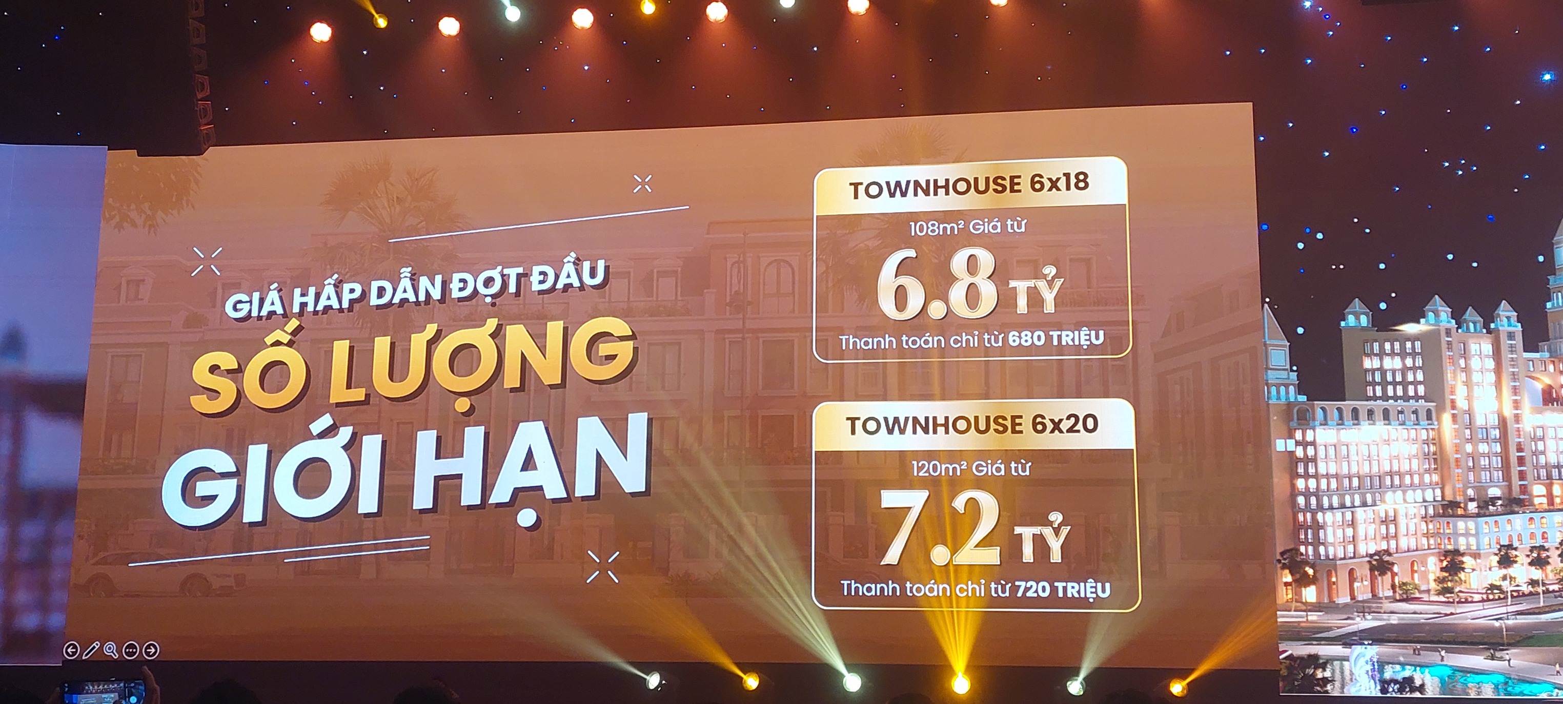 Số lượng hấp dẫn đợt đầu của dự án.