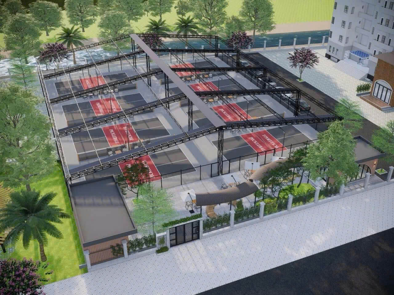 10 sân Pickleball và một sân tập golf hiện đại