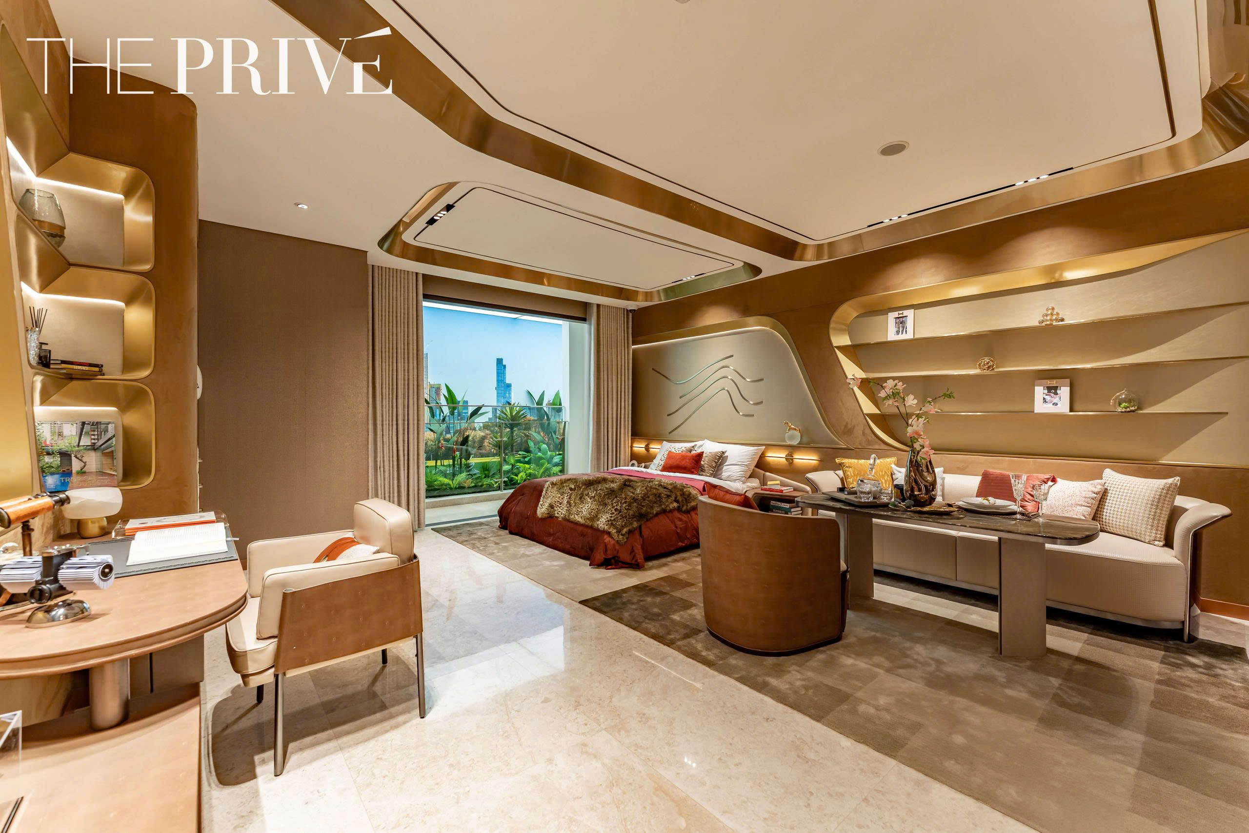 Căn mẫu 1 phòng ngủ tại The Privé