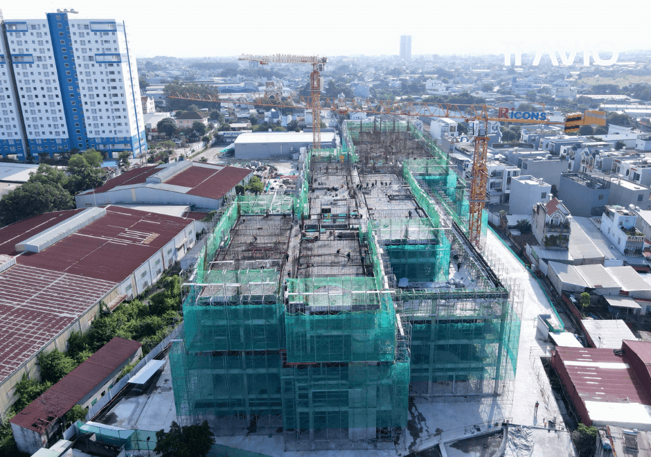 Cập nhật tiến độ thi công TT AVIO mới nhất T9/2025