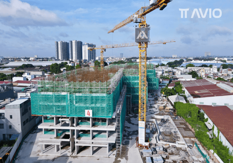 Cập nhật tiến độ thi công TT AVIO mới nhất T9/2025