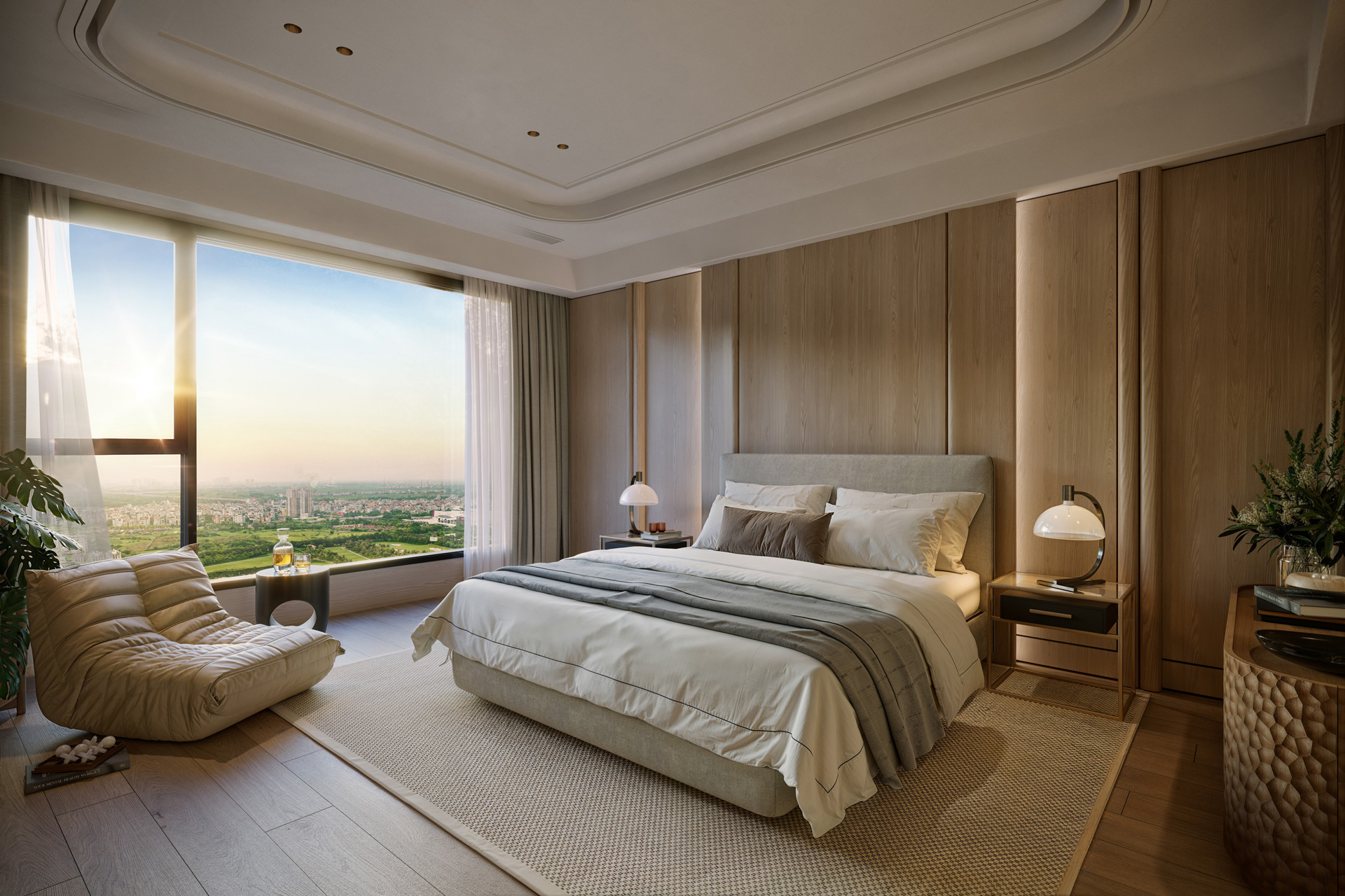 Phòng ngủ Master - Thức dậy giữa bình minh chuẩn resort